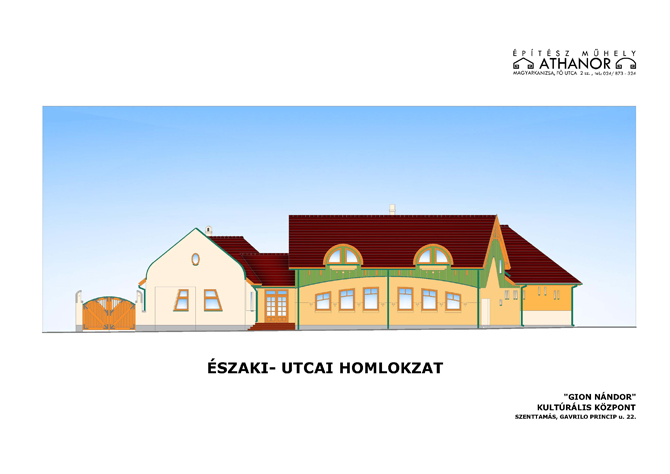 Északi homlokzat